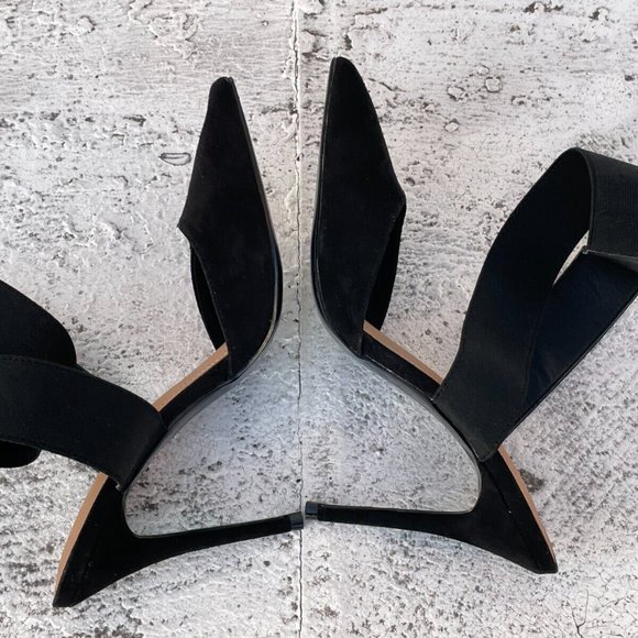 Asos Women Shoes Black All Man Made Upper Pump Sandal Size 5UK 7US - Picture 6 of 7